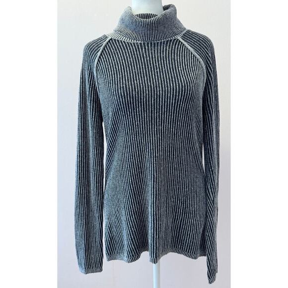 ABERCROMBIE Ribbed Turtleneck Sweater w/ Cutout Knit Pullover Size S - Picture 2 of 5